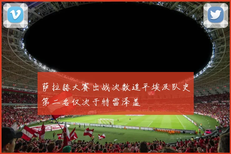 萨拉赫大赛出战次数追平埃及队史第二名仅次于特雷泽盖